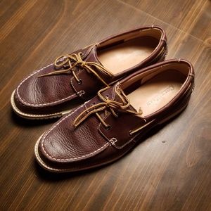 Brown Leather Boat Shoes